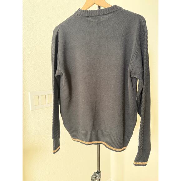 Vintage Point of Italy Wool Blend Abstract Sweater Neutral Tones L/XL - Picture 7 of 15